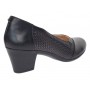 Pantofi dama comozi si eleganti din piele naturala Negru - MVS73N