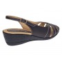 Marimea 38 Sandale dama casual din piele naturala maro S52MN