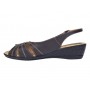 Marimea 38 Sandale dama casual din piele naturala maro S52MN