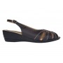 Marimea 38 Sandale dama casual din piele naturala maro S52MN