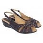 Marimea 38 Sandale dama casual din piele naturala maro S52MN
