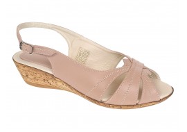 Marimea 39 Sandale dama casual din piele naturala Nude S52NUDE