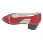 Sandale casual din piele naturala toc 3 cm - NA227RPL