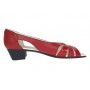 Sandale casual din piele naturala toc 3 cm - NA227RPL