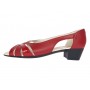 Sandale casual din piele naturala toc 3 cm - NA227RPL