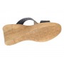 Papuci dama din piele naturala cu platforme de 7cm Negru PAP300NBOX