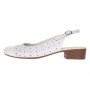 Pantofi dama casual din piele naturala Alb Box cu varf Lacuit NA252ALB