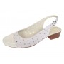 Pantofi dama casual din piele naturala Alb Box cu varf Lacuit NA252ALB