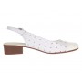 Pantofi dama casual din piele naturala Alb Box cu varf Lacuit NA252ALB