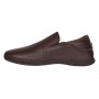 pantofi barbati maro din piele naturala fara siret cu talpa flexibila SCV549MEL