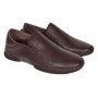 pantofi barbati maro din piele naturala fara siret cu talpa flexibila SCV549MEL