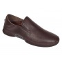 pantofi barbati maro din piele naturala fara siret cu talpa flexibila SCV549MEL