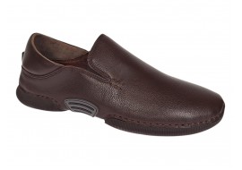 Pantofi barbati maro din piele naturala fara siret cu talpa flexibila SCV549MEL