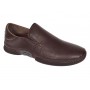 pantofi barbati maro din piele naturala fara siret cu talpa flexibila SCV549MEL