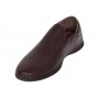 pantofi barbati maro din piele naturala fara siret cu talpa flexibila SCV549MEL