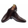 Pantofi barbati eleganti, cu siret, din piele naturala visiniu - 347VIS