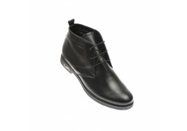 Ghete dama, negre, casual, din piele naturala - G01NBOXN