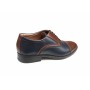 Pantofi barbati eleganti, din piele naturala, Maro - Albastru, CIUCALETI SHOES - TEST44