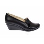 Pantofi dama, din piele naturala, cu platforme de 5cm, P24NBOX