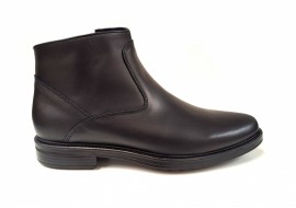 Ghete barbati casual elegante din piele naturala imblanite Negru GB120N