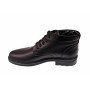Ghete barbati casual, din piele naturala, imblanite, negre, CIUCALETI SHOES - GB101N