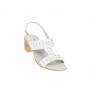 Sandale dama albe, din piele naturala box, S7ABOX