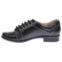 Pantofi dama, model casual, din piele naturala, cusatura alba,  P53NABOX