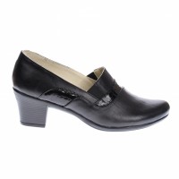 Pantofi dama negri din piele naturala P27L