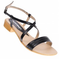 OFERTA  marimea 37 Sandale dama din piele naturala cu platforma joasa - cod LS8N2