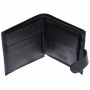 Portofel barbati din piele naturala, Model Negru  131-3N