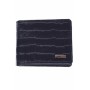 Portofel barbati din piele naturala, design crocodil, negru, 12 x 10 cm, 510CROCON