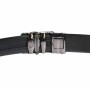 Curea din piele pentru barbati, catarama metalica fara ac, latime 3.5 cm, lungime reglabila, negru - LS209NSBR