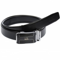 Curea din piele pentru barbati, catarama metalica fara ac, latime 3.5 cm, lungime reglabila, negru - LS222NSBR