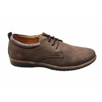 Pantofi barbati casual din piele naturala bufo maro GKR20MBF