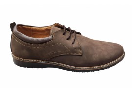 Pantofi barbati casual din piele naturala bufo maro GKR20MBF