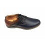 Pantofi barbati casual din piele naturala, bleumarin cu maro, CIUCALETI SHOESH, TEST33
