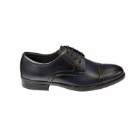 Pantofi barbati casual din piele naturala bleumarin - 101TGBL