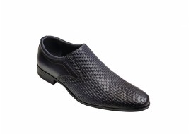 Pantofi barbati eleganti, din piele naturala, Bleumarin, cu elastic, CIUCALETI SHOES