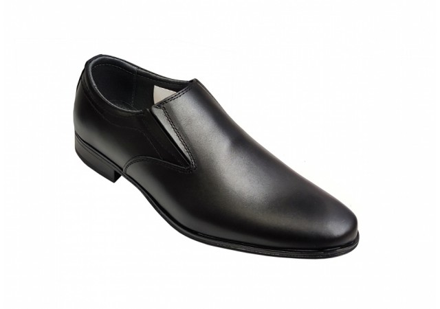 Pantofi barbati eleganti din piele naturala - Model Negru 890NBOX