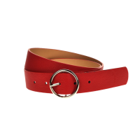 Curea dama, casual-eleganta, din piele ecologica, latime 3 cm, rosu - CRD001R