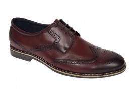 Marimea 41 Pantofi barbati din piele naturala Bordeaux P500VIS