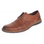 Pantofi barbati casual din piele naturala maro cu perforatii 267M