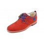 Pantofi barbati rosii, casual din piele naturala intoarsa - 501RBF