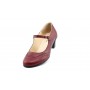 Oferta marimea 38,40 -Pantofi dama visinii, eleganti, din piele naturala - LP104VIS