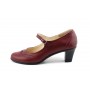 Oferta marimea 38,40 -Pantofi dama visinii, eleganti, din piele naturala - LP104VIS