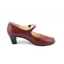 Pantofi dama grena, eleganti, din piele naturala - P104VIS