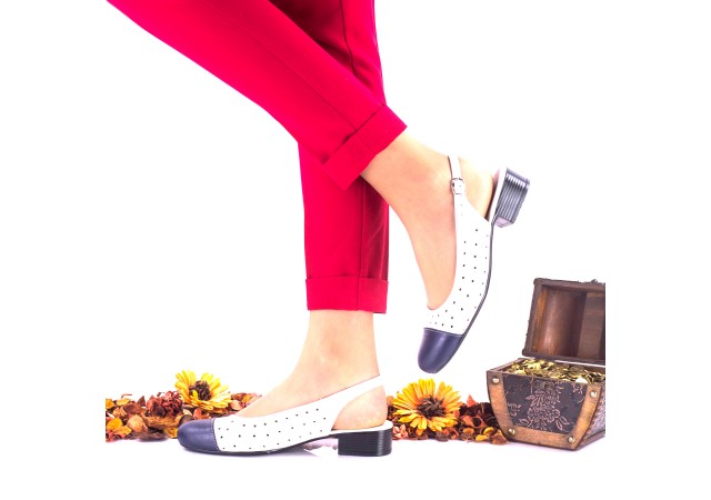 Pantofi dama casual din piele naturala NA252BLA