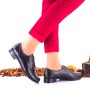Pantofi dama casual din piele naturala cu siret - NA150NP