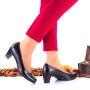 Oferta marimea 37, Pantofi dama eleganti din piele naturala toc 5 cm, foarte comozi - Made in Romani LNA236NP