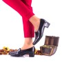 Pantofi dama casual din piele naturala toc 4 cm - NA80NPL